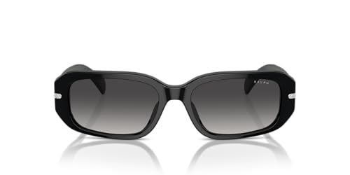 Catálogo de Ralph Lauren Lentes para comprar online. 39 Ralph by Ralph Lauren Gafas de sol ovaladas Ra5311u de ajuste universal para mujer, Negro brillante/gris degradado, 54 mm