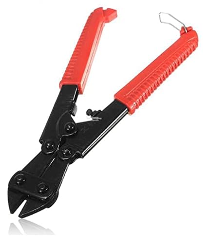 Sherni Mini Bolt Cutter 8-inch/210mm, Small Bolt Cutter, Heavy Duty Wire Cable Cutter, Spring Snips Clippers with Soft Anti-Slip Handle, Chrome Molybdenum Steel Blade