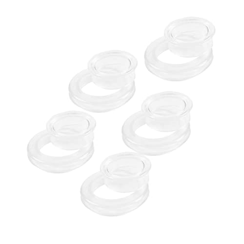 Yardenfun Conjunto de 5 protetores de mesa de silicone para uso ao ar livre, plugue de plástico para