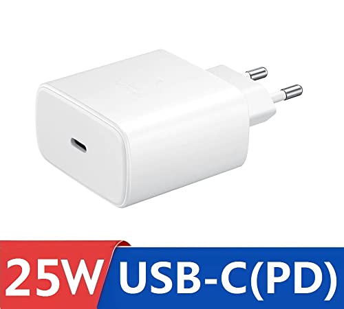 Image of 25W Type-C Adapter For Samsung A35 /M35 /A53 /M55 /F05 /M15, F15 /A15 /A14 /M14 /F14 /A34 /M34 /F34, S25 /S24 Ultra /S23 /S22 /S21, Z Fold /Flip 6 /5 /4 /3 (SAM 25W Adaptor White)
