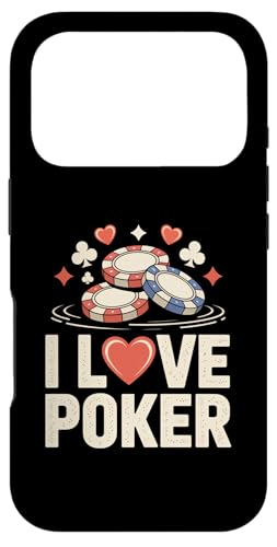 I Love Poker Heart Chip Casino Fun �X�}�z�P�[�X iPhone 17 Pro �p