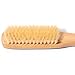 GranNaturals Boar Bristle Slick Back Hair Brush - Soft White Bristle Smoothing Hairbrush for Slicking Hair to Create Sleek Style- Natural Wood Handle for Women + Men