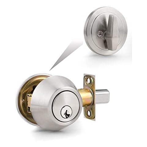 Probrico Brushed Nickel Deadbolt Lockset Cover