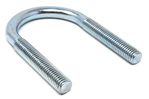 Design61 4X Bügelschraube M10 x 67 x Ø 18 mm Bügelbolzen Gewindebügel Galvanisch Verzinkt U-Bolzen für Rohrbefestigung Metallbau KFZ Industrie Boot Werkstatt BAU