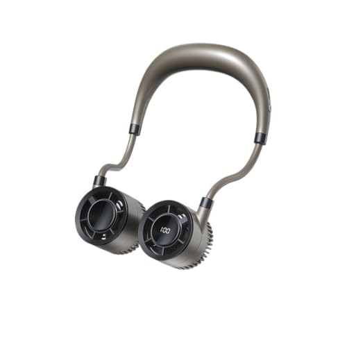 Ventilador de cuello plegable contra el calor con viento envolvente de 360 grados 2