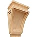 Ekena Millwork COR06X04X09ARRO Arts and Crafts Wood Corbels, 6"W x 4"D x 9"H, Red Oak