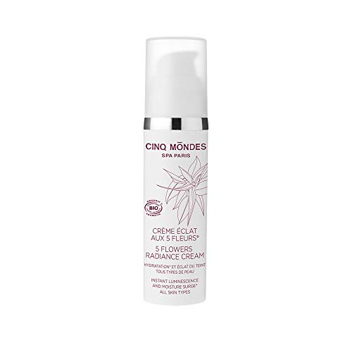 Crème éclat aux 5 fleurs : soin visage hydratant illuminateur 50ml