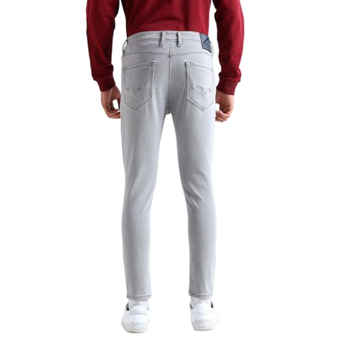 Image of Pepe Jeans Men's Tapered Fit Jeans | Mid Rise | Chinox | Jeans for Man