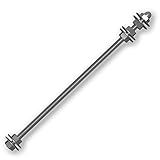Teelichtofen Selbstbauset, Teelichtheizung selber Bauen, Stange M8 25cm, passende Scheiben & Muttern, ohne Töpfe