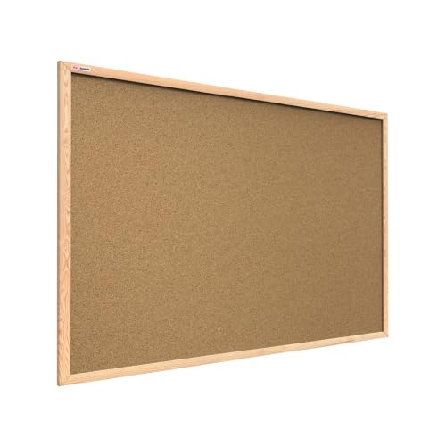 ALLboards Pinnwand mit Holz Rahmen 200x100cm Korktafel Korkwand Pinnwand Kork