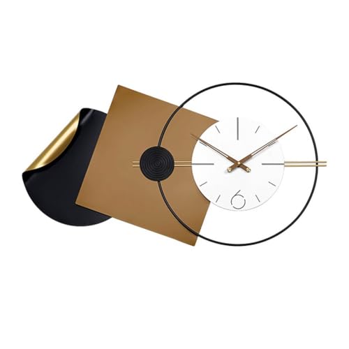 Décoration murale légère luxe avec l'horloge pour mur XJBTBA