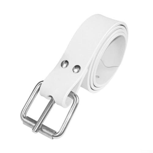 Freediving Weight Belt, Quick Release Weight Belt Adjustable Elastic Silicone Belt for Freediving Spearfishing (White)