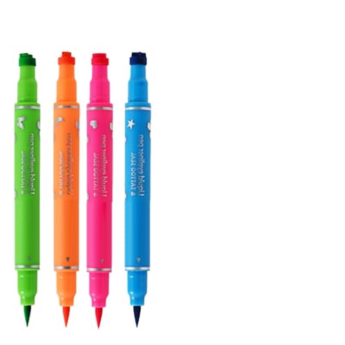 Vesidoloy Liner de doble cabeza, delineador de de doble cabeza | SEAL EYE LINER Pencil - Conjunto de 4 herramientas de maquillaje impermeables para mujeres, cosméticos portátiles duraderos