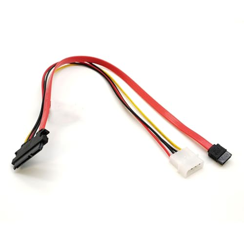 Cable SATA 7+15 Pin a 7 Pin + 4 Pin 40 cm