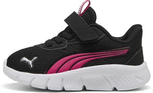 PUMA Unisex Baby FLEXFOCUS MODERN AC+ INF Sneaker, Black PINK White, 25 EU