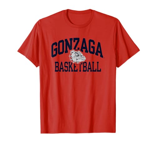 Gonzaga Bulldogs Basketball Arch Red Officially Licensed T-Shirt
