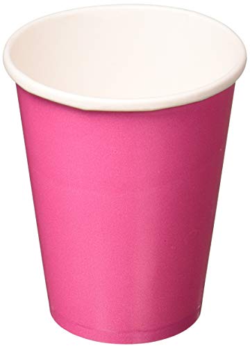Amscan Paper Cups - 9 oz. - Bright Pink - Pack of 8