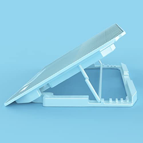 Base de refrigeración para portátil de 15.6 con soporte de ventilador de escape azul 4