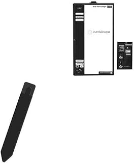 BoxWave Stylus Pouch Compatible with Cantaloupe Go Max (46 in) - Stylus PortaPouch, Stylus Holder Carrier Portable Self-Adhesive - Jet Black