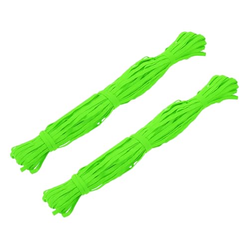 Ruban élastique tricoté vert citron de 6mm x 30m pour couture et loisirs