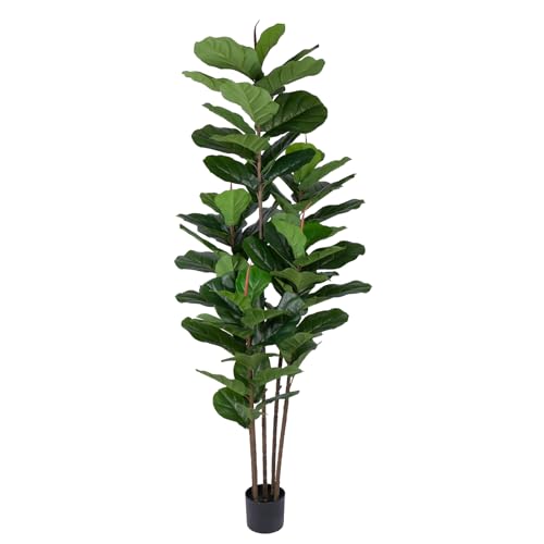 Fauxfiddleleaffigtree6ftartificialficustreewithtallartificialplants69fiddleleavesgreenerylifelikefaketreeforhomedecorlivingroomindooroutdoor Urban Country Home Decor Faux fiddle leaf fig tree 6 ft artificial ficus tree with tall artificial plants 69 fiddle leaves greenery lifelike fake tree for home decor living room indoor outdoor urban country home decor