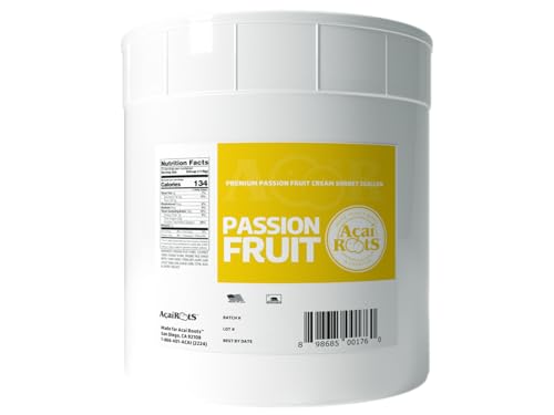 Image of Acai Roots Passion Fruit Cream Sorbet, 3 Gallon - 1 each.