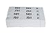 Carnet de 50 tickets vestiaires avec trous