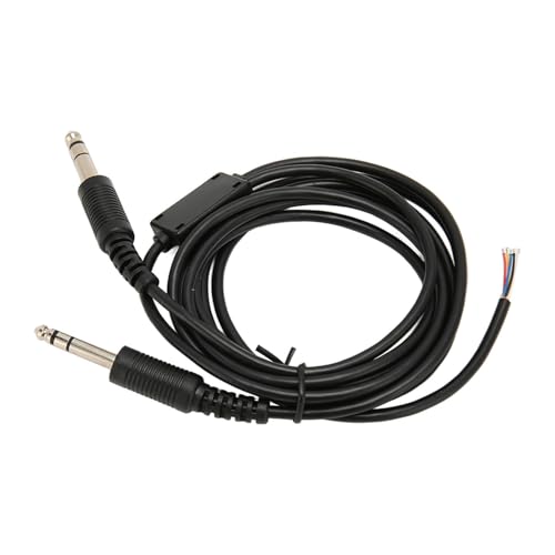 Cable de reemplazo para auriculares de aviación 2 m PVC miniatura 6