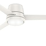 Casablanca Fan 54 inch Low Profile Fresh White Indoor Ceiling Fan with Light Kit (Renewed)