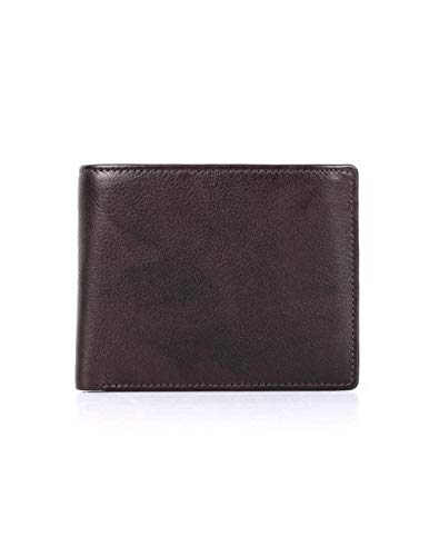 Men's RFID Blocking Leather Bifold Wallet with Coin Pocket2