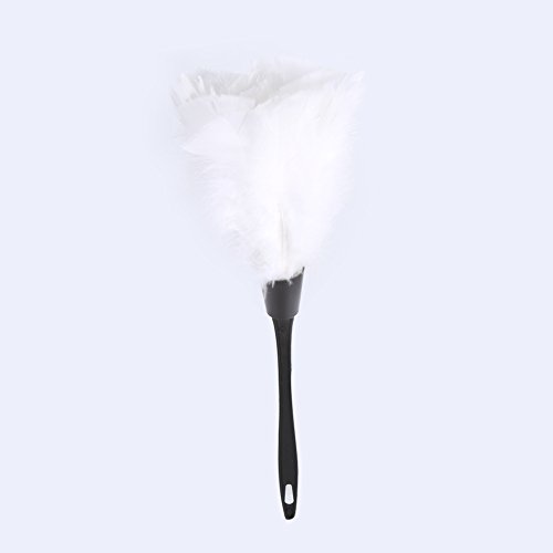 BuyWeek Turquie plumeau, 14 Pouces plumeau de Nettoyage Doux plumeau Brosse Outils de Nettoyage avec poignée Noire pour Le Nettoyage de Voiture de Meubles de...