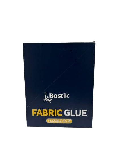 Bostik Fabric Glue Quick Bonding Fast Dry Glue Liquid Natural Glue Reinforcing Adhesive Speedy Fix for All Fabrics Clothing Cotton Flannel Denim Leather Polyester Doll Repair 20ml (Pack of 6)