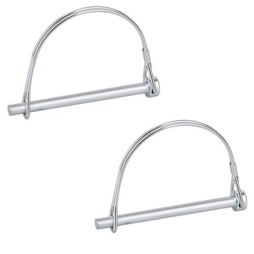 BOXOB 2 Stück Anhängerkupplungsstift, 6,3x86mm Sicherungsstift für Sicherheitskupplungen aus Kohlenstoffstahl für Anhänger Anhängerkupplungen Landwirtschaftliche und Rasengeräte