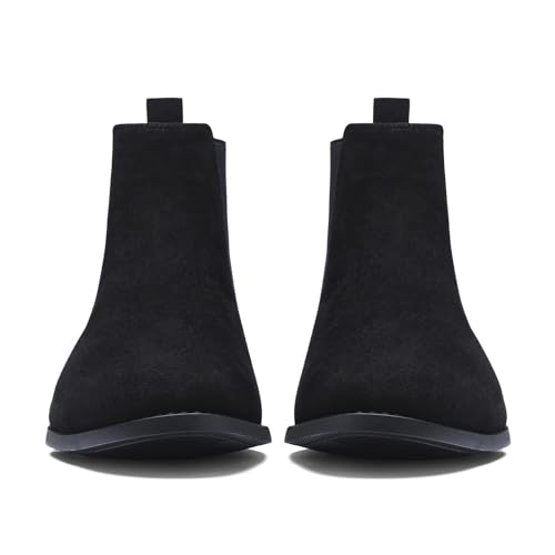 Image of CGRRBW Men's Chelsea Boots Suede Leather Casual Boots for Men