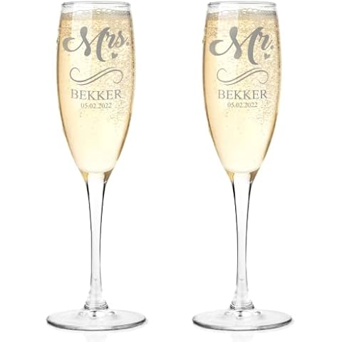 Personalized Champagne Glasses Set Cover