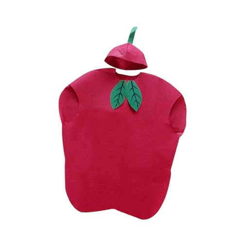 Generic 71058586103937663 Costume Set For Adults - Whimsical Food Cosplay Ensemble With Headwear, Apple thumb #6