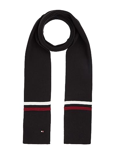 Bufanda Tommy Hilfiger negra hombre para abrigarse en la ciudad