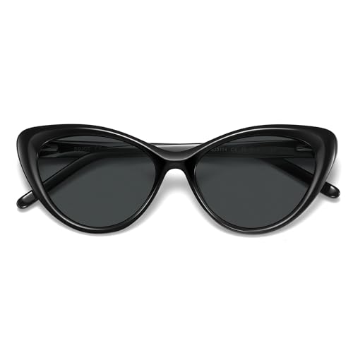 Image of SOJOS Acetate Cat Eye Sunglasses Women Handmade Polarized Retro Lightweight Fashion 90s Style UV400 Sunnies, Lola
