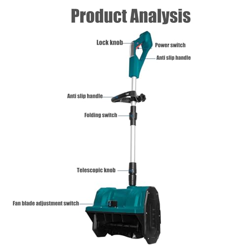 Machine de déneigement pliable 1200W pour déblayer la cour facilement - 4