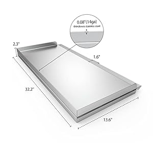 Stanbroil Cast Stainless Steel Replacement Cooking Griddle with Handle for Camp Chef SG60, Fits Camp Chef 14” 2 Burner Stove Cooking System and Other Similar Grills Stanbroil Cast Stainless Steel Replacement Cooking Griddle with Handle for Camp Chef SG60 Fits Camp Chef 14 2 Burner Stove Cooking System and Other Similar Grills