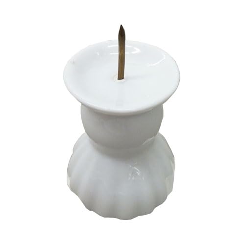 ロウソク立て 楽天市場】ロウソク立て 陶器製 ローソク立て 火立 白 ダルマ 灯立