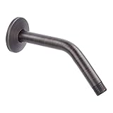 LDR 520 2412ORB 8 Inch Stainless Steel Shower Arm with Flange Oil Rubbed Bronze Finish