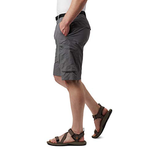 Image of Columbia Men's Regular Fit Shorts (AM4723 Cypress Heather Camo Print 40)