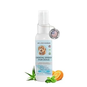 Welovedoodlesdogdentalsprayorganicdentalsolutionsplaquetartarcontrolspraynaturaloralcaredogforhealthyteethgumsfreshensbreathspray4oz Urban Country Home Decor We love doodles dog dental spray organic dental solutions plaque tartar control spray natural oral care dog for healthy teeth gums freshens breath spray 4oz urban country home decor
