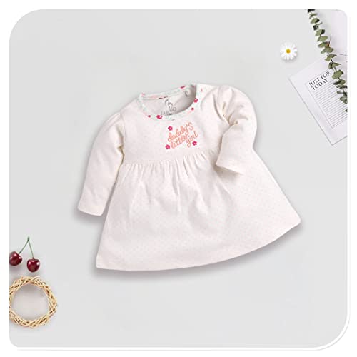 Image of BABY GO Full Sleeve Regular Round Neck A Line Frocks for Baby Girls (Pack of 2)