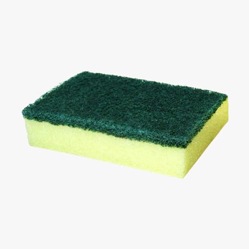 Image of Cello Kleeno Sponge Scrub Pad (Green and Yellow, Pack of 6)