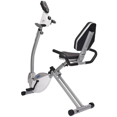 Stamina Recumbent Exercise Bike with Arm Workout - Fitness Bike with Smart Workout App - Recumbent Exercise Bike for Home Workout - Up to 250 lbs Weight Capacity