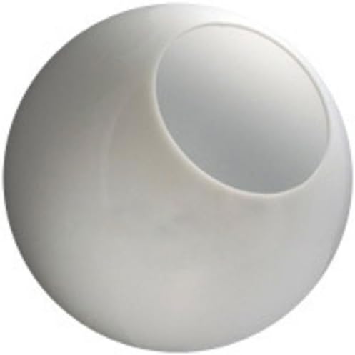 14 in. White Acrylic Globe - with 5.25 in. Neckless Opening - American 3201-14020-003