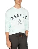 HARPER & NEYER Sudadera Verde Agua sin Capucha para Hombre XL