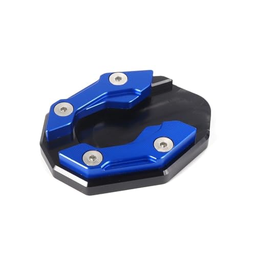 Plaque béquille moto NMAX 125 support latéral bleu élargisseur coussinet